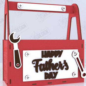 Intra απο ξύλο plywood  Χρώμα wenge 3mm-4mm πάχος - Κουτί για την Ημέρα του Πατέρα | Κουτί αποθήκευσης | Δώρο Δίασταση 15x15 cm INTRAFABR-94238808 - Image 1