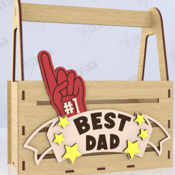 Intra απο ξύλο plywood  Χρώμα wenge 3mm-4mm πάχος - Κουτί για την Ημέρα του Πατέρα | Κουτί αποθήκευσης | Δώρο Δίασταση 15x15 cm INTRAFABR-94105655 - Image 1