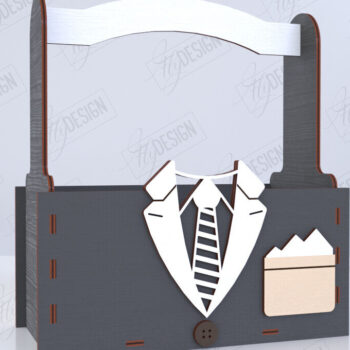 Intra απο ξύλο plywood Χρώμα wenge 3mm-4mm πάχος - Πακέτο με κουτιά για την ημέρα του πατέρα | Κουτί αποθήκευσης Δίασταση 15x15 cm INTRAFABR-96161740 - Image 5