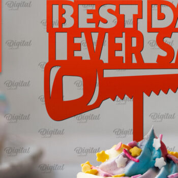 Intra απο ξύλο plywood  Χρώμα wenge 3mm-4mm πάχος - Τούρτα για την Ημέρα του Πατέρα Δίασταση 30x20 cm INTRAFABR-24464408 - Image 1