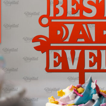 Intra απο ξύλο plywood Χρώμα wenge 3mm-4mm πάχος - Τούρτα για την Ημέρα του Πατέρα Δίασταση 30x20 cm INTRAFABR-77073859 - Image 1