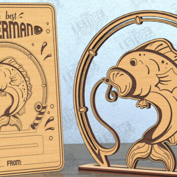 Intra απο ξύλο plywood  Χρώμα wenge 3mm-4mm πάχος - Κάρτα για τη γιορτή του πατέρα | Δώρο | Ευχετήρια κάρτα Δίασταση 10x15 cm INTRAFABR-77074001 - Image 1