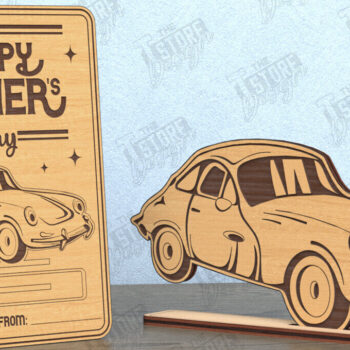 Intra απο ξύλο plywood  Χρώμα wenge 3mm-4mm πάχος - Κάρτα για τη γιορτή του πατέρα | Δώρο | Ευχετήρια κάρτα Δίασταση 10x15 cm INTRAFABR-77073891 - Image 1