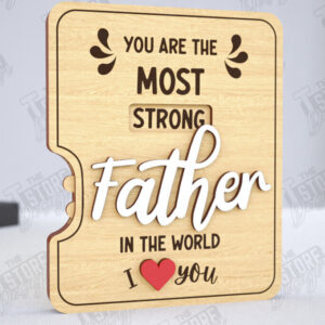 Intra απο ξύλο plywood  Χρώμα wenge 3mm-4mm πάχος - Κάρτα για τη γιορτή του πατέρα | Ιδέες για δώρα παππού Δίασταση 10x15 cm INTRAFABR-24407986