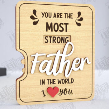 Intra απο ξύλο plywood  Χρώμα wenge 3mm-4mm πάχος - Κάρτα για τη γιορτή του πατέρα | Ιδέες για δώρα παππού Δίασταση 10x15 cm INTRAFABR-24407986 - Image 1