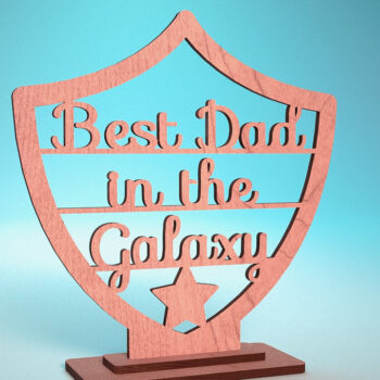 Intra απο ξύλο plywood  Χρώμα wenge 3mm-4mm πάχος - Κάρτα για τη γιορτή του πατέρα | Ευχετήρια κάρτα | CNC Δίασταση 10x15 cm INTRAFABR-24435361 - Image 1