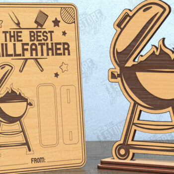 Intra απο ξύλο plywood  Χρώμα wenge 3mm-4mm πάχος - Κάρτα για τη γιορτή του πατέρα | Ευχετήρια κάρτα | Δώρο Δίασταση 10x15 cm INTRAFABR-24436057 - Image 1