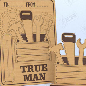 Intra απο ξύλο plywood  Χρώμα wenge 3mm-4mm πάχος - Κάρτα για την Ημέρα του Πατέρα | Ιδέα δώρου Δίασταση 10x15 cm INTRAFABR-24436993