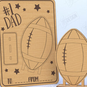 Intra απο ξύλο plywood  Χρώμα wenge 3mm-4mm πάχος - Κάρτα για την Ημέρα του Πατέρα | Ιδέα δώρου Δίασταση 10x15 cm INTRAFABR-24439394