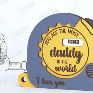 Intra απο ξύλο plywood  Χρώμα wenge 3mm-4mm πάχος - Κάρτα για τη γιορτή του πατέρα | Ξυλοταινία Μεζούρα Δίασταση 10x15 cm INTRAFABR-25337019