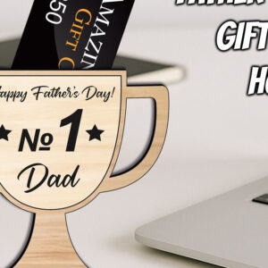 Intra απο ξύλο plywood  Χρώμα wenge 3mm-4mm πάχος - Χρήματα δωροκάρτας τρόπαιο για την Ημέρα του Πατέρα Δίασταση 20x20 cm INTRAFABR-24446771