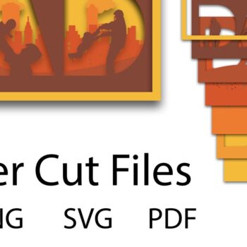 Intra απο ξύλο plywood Χρώμα wenge 3mm-4mm πάχος - Σχέδιο δέσμης κοπής με λέιζερ για τη γιορτή του πατέρα Δίασταση 20x20 cm INTRAFABR-122250280 - Image 7