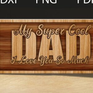 Intra απο ξύλο plywood  Χρώμα wenge 3mm-4mm πάχος - κοπής με λέιζερ για τη γιορτή του πατέρα Δίασταση 20x20 cm INTRAFABR-122723833