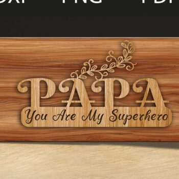 Intra απο ξύλο plywood Χρώμα wenge 3mm-4mm πάχος - κοπής με λέιζερ για τη γιορτή του πατέρα Δίασταση 20x20 cm INTRAFABR-29287771 - Image 1