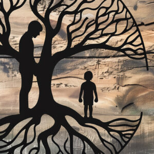 Intra απο ξύλο plywood  Χρώμα wenge 3mm-4mm πάχος - περικοπής για τη γιορτή του πατέρα Dad Tree Δίασταση 4x4 cm INTRAFABR-97171456