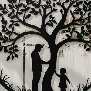 Intra απο ξύλο plywood  Χρώμα wenge 3mm-4mm πάχος - περικοπής για τη γιορτή του πατέρα Dad Tree Δίασταση 4x4 cm INTRAFABR-97171609