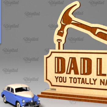 Intra απο ξύλο plywood  Χρώμα wenge 3mm-4mm πάχος - Διακόσμηση για την Ημέρα του Πατέρα Δίασταση 30x20 cm INTRAFABR-124957657 - Image 1