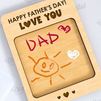 Intra απο ξύλο plywood Χρώμα wenge 3mm-4mm πάχος - Λέιζερ δώρου σχεδίασης πλάκας ημέρας του πατέρα Δίασταση 30x20 cm INTRAFABR-18719483 - Image 1