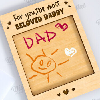 Intra απο ξύλο plywood  Χρώμα wenge 3mm-4mm πάχος - Λέιζερ δώρου σχεδίασης πλάκας ημέρας του πατέρα Δίασταση 30x20 cm INTRAFABR-104166613 - Image 1