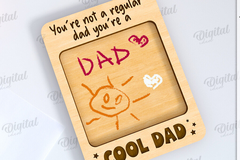 Intra απο ξύλο plywood  Χρώμα wenge 3mm-4mm πάχος - Λέιζερ δώρου σχεδίασης πλάκας ημέρας του πατέρα Δίασταση 30x20 cm INTRAFABR-17362589