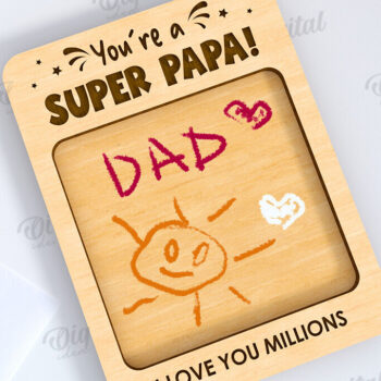 Intra απο ξύλο plywood  Χρώμα wenge 3mm-4mm πάχος - Λέιζερ δώρου σχεδίασης πλάκας ημέρας του πατέρα Δίασταση 30x20 cm INTRAFABR-17361309 - Image 1