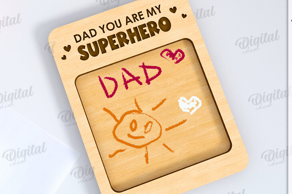 Intra απο ξύλο plywood  Χρώμα wenge 3mm-4mm πάχος - Λέιζερ δώρου σχεδίασης πλάκας ημέρας του πατέρα Δίασταση 30x20 cm INTRAFABR-17359900