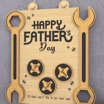 Intra απο ξύλο plywood Χρώμα wenge 3mm-4mm πάχος - Γιορτή του Πατέρα | Οικογενειακά σημάδια Δίασταση 30x20 cm INTRAFABR-78252923 - Image 1