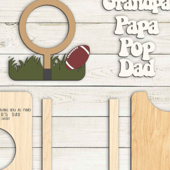 Intra απο ξύλο plywood  Χρώμα wenge 3mm-4mm πάχος - Κορνίζα φωτογραφιών με μαγνήτη ψυγείου για τη γιορτή του πατέρα Δίασταση 20x25 cm INTRAFABR-120635399 - Image 3