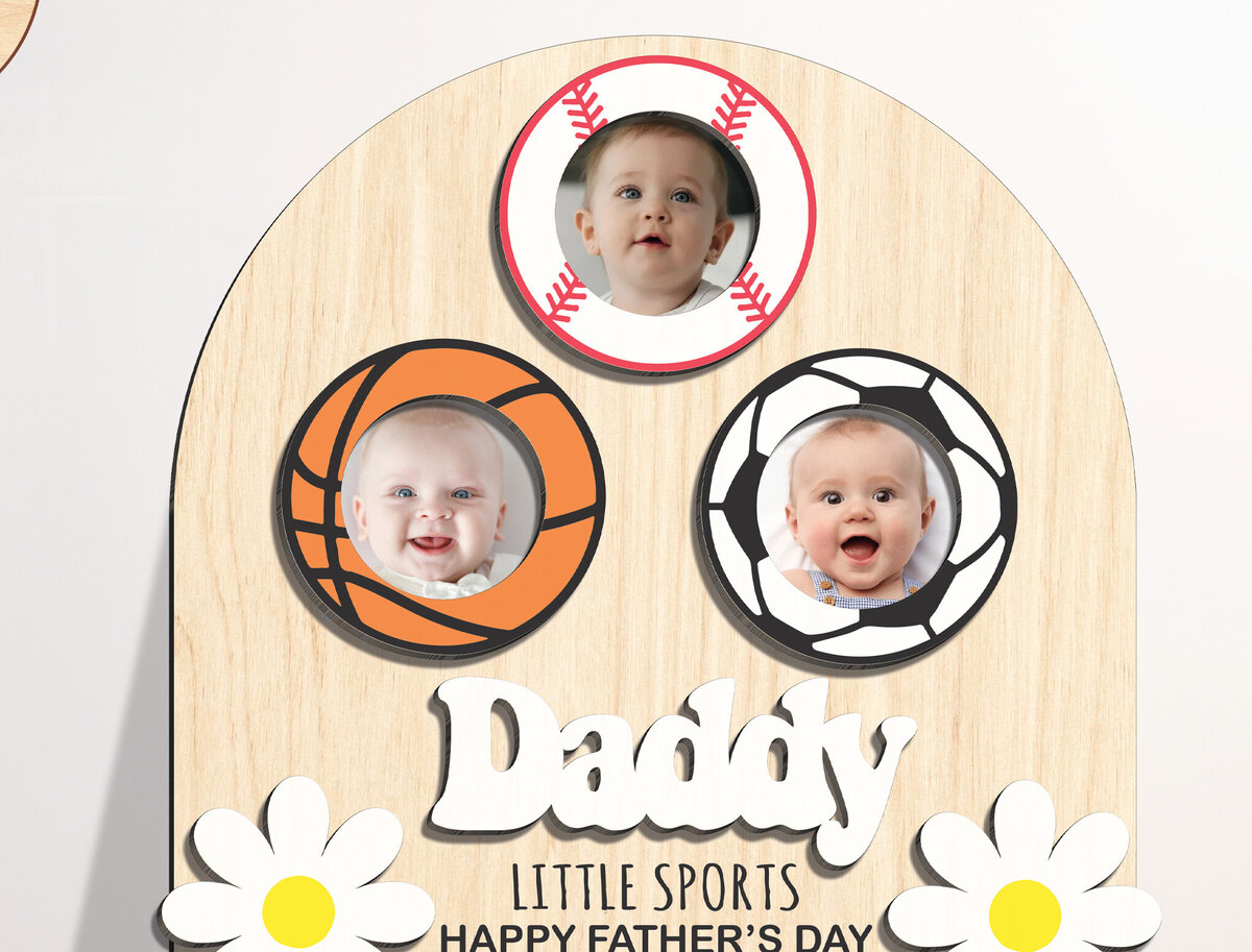 Intra απο ξύλο plywood  Χρώμα wenge 3mm-4mm πάχος - Κορνίζα φωτογραφιών με μαγνήτη ψυγείου για τη γιορτή του πατέρα Δίασταση 20x25 cm INTRAFABR-93917500