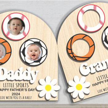 Intra απο ξύλο plywood  Χρώμα wenge 3mm-4mm πάχος - Κορνίζα φωτογραφιών με μαγνήτη ψυγείου για τη γιορτή του πατέρα Δίασταση 20x25 cm INTRAFABR-93917500 - Image 2