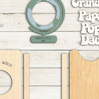 Intra απο ξύλο plywood  Χρώμα wenge 3mm-4mm πάχος - Κορνίζα φωτογραφιών με μαγνήτη ψυγείου για τη γιορτή του πατέρα Δίασταση 20x25 cm INTRAFABR-118962115 - Image 3