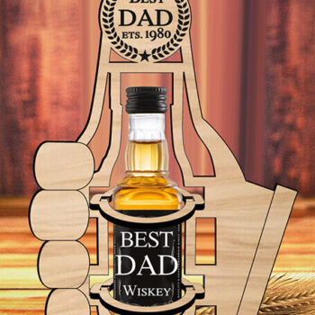 Intra απο ξύλο plywood  Χρώμα wenge 3mm-4mm πάχος - Δώρο για την Ημέρα του Πατέρα Καλύτερη θήκη για μπουκάλια Δίασταση 20x20 cm INTRAFABR-118961673 - Image 1