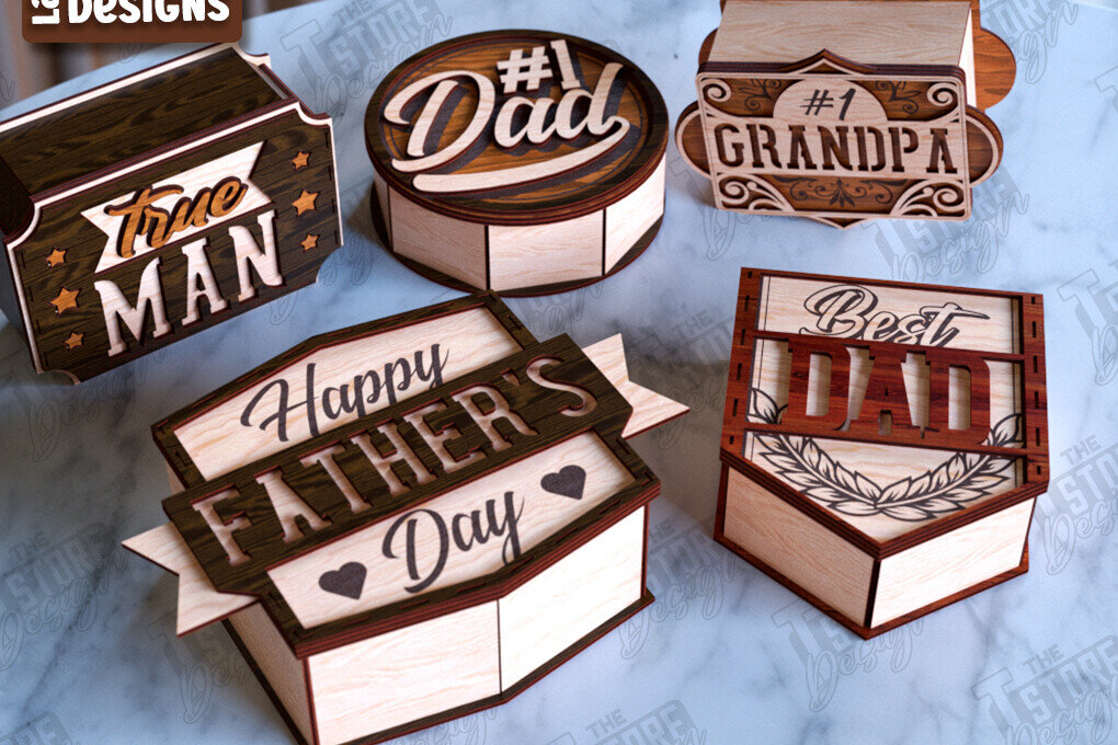 Intra απο ξύλο plywood  Χρώμα wenge 3mm-4mm πάχος - Πακέτο συσκευασίας δώρου για την ημέρα του πατέρα | Κουτί αποθήκευσης Δίασταση 15x15 cm INTRAFABR-118961746