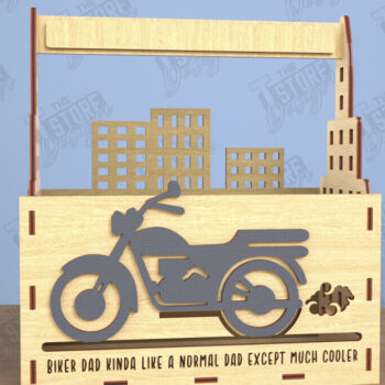 Intra απο ξύλο plywood  Χρώμα wenge 3mm-4mm πάχος - Κουτί δώρου για τη γιορτή του πατέρα | Ξύλινο κουτί δώρου Δίασταση 15x15 cm INTRAFABR-99144683 - Image 1