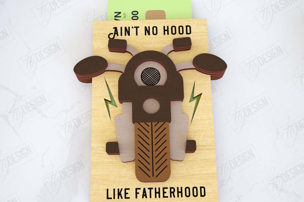 Intra απο ξύλο plywood  Χρώμα wenge 3mm-4mm πάχος - Δωροθήκη για την Ημέρα του Πατέρα | Gift Idea Δίασταση 10x15 cm INTRAFABR-122250238