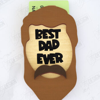 Intra απο ξύλο plywood  Χρώμα wenge 3mm-4mm πάχος - Δωροθήκη για την Ημέρα του Πατέρα | Gift Idea Δίασταση 10x15 cm INTRAFABR-21283726 - Image 1