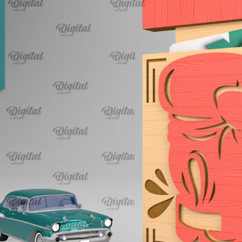 Intra απο ξύλο plywood  Χρώμα wenge 3mm-4mm πάχος - Θήκη δώρου κάρτας για την ημέρα του πατέρα Δίασταση 30x20 cm INTRAFABR-19010879 - Image 1