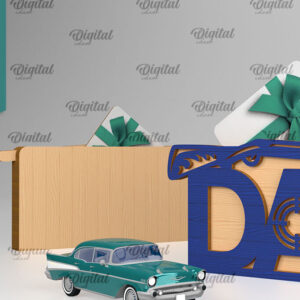 Intra απο ξύλο plywood  Χρώμα wenge 3mm-4mm πάχος - Θήκη δώρου κάρτας για την ημέρα του πατέρα Δίασταση 30x20 cm INTRAFABR-19010905