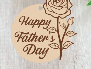 Intra απο ξύλο plywood  Χρώμα wenge 3mm-4mm πάχος - Δώρο για την Ημέρα του Πατέρα Cut File, dad Laser Δίασταση 40x50 cm INTRAFABR-19011173 - Image 3