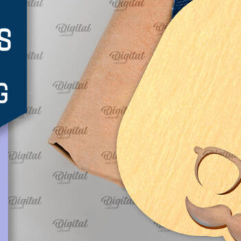 Intra απο ξύλο plywood Χρώμα wenge 3mm-4mm πάχος - Ετικέτα δώρου για την Ημέρα του Πατέρα Δίασταση 30x20 cm INTRAFABR-19011192 - Image 1