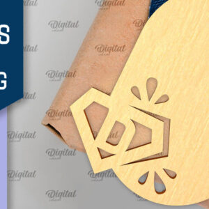 Intra απο ξύλο plywood 3mm-4mm πάχος - Ετικέτα δώρου για την Ημέρα του Πατέρα Laser Cut  Δίασταση 30x20 cm INTRAFABR-96727779