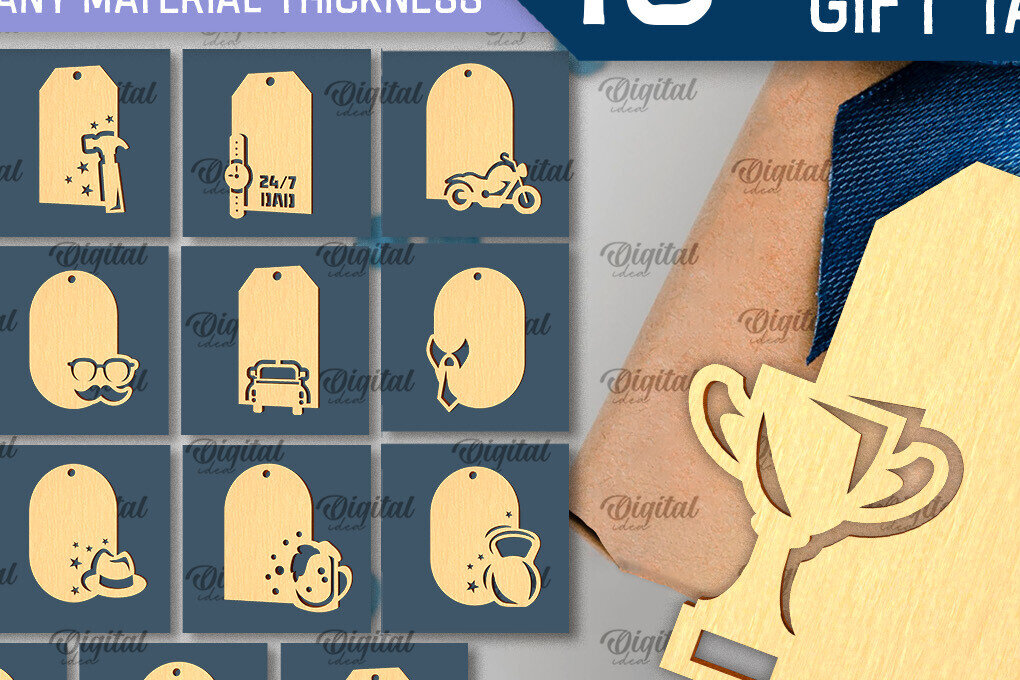 Intra απο ξύλο plywood  Χρώμα wenge 3mm-4mm πάχος - Ετικέτες δώρου για την ημέρα του πατέρα Πακέτο κοπής με λέιζερ Δίασταση 30x20 cm INTRAFABR-8378709