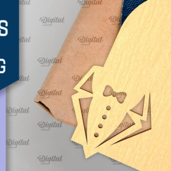 Intra απο ξύλο plywood  Χρώμα wenge 3mm-4mm πάχος - Ετικέτες δώρου για την ημέρα του πατέρα Πακέτο κοπής με λέιζερ Δίασταση 30x20 cm INTRAFABR-8378709 - Image 4