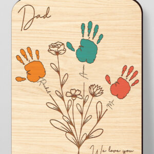 Intra απο ξύλο plywood  Χρώμα wenge 3mm-4mm πάχος - Χειρότυπο για την Ημέρα του Πατέρα 2024 Δίασταση 30x20 cm INTRAFABR-8771085