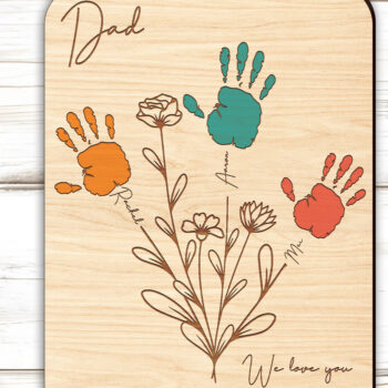 Intra απο ξύλο plywood  Χρώμα wenge 3mm-4mm πάχος - Χειρότυπο για την Ημέρα του Πατέρα 2024 Δίασταση 30x20 cm INTRAFABR-8771085 - Image 3