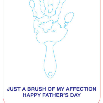 Intra απο ξύλο plywood  Χρώμα wenge 3mm-4mm πάχος - Αποκοπή υ για την Ημέρα του Πατέρα Handprint Δίασταση 30x20 cm INTRAFABR-4618180 - Image 4