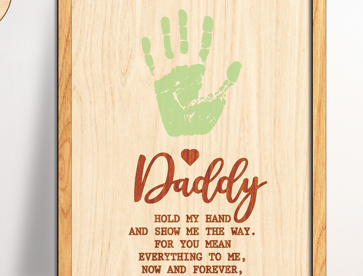 Intra απο ξύλο plywood  Χρώμα wenge 3mm-4mm πάχος - Σημάδι για την Ημέρα του Πατέρα - Break Jhon Δίασταση 8x10 cm INTRAFABR-8378915