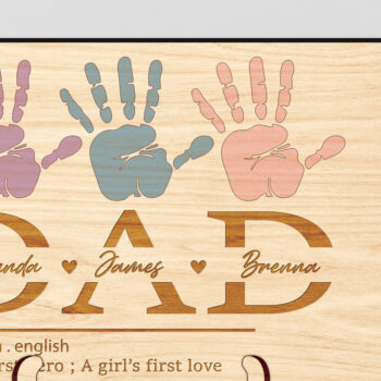 Intra απο ξύλο plywood Χρώμα wenge 3mm-4mm πάχος - Αποκοπή υ σημαδιών για την Ημέρα του Πατέρα Δίασταση 30x20 cm INTRAFABR-8378978 - Image 1