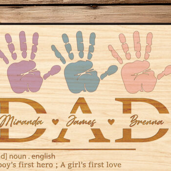 Intra απο ξύλο plywood Χρώμα wenge 3mm-4mm πάχος - Αποκοπή υ σημαδιών για την Ημέρα του Πατέρα Δίασταση 30x20 cm INTRAFABR-8378978 - Image 2