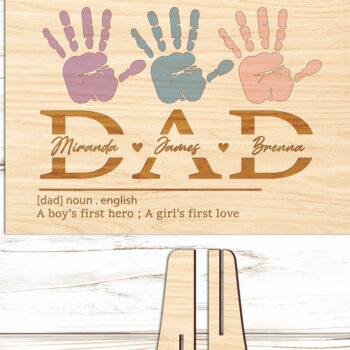 Intra απο ξύλο plywood Χρώμα wenge 3mm-4mm πάχος - Αποκοπή υ σημαδιών για την Ημέρα του Πατέρα Δίασταση 30x20 cm INTRAFABR-8378978 - Image 3